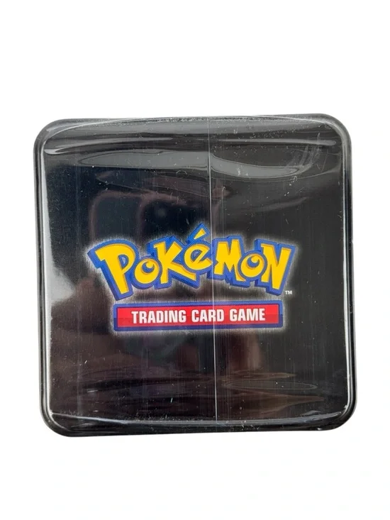 Pokémon TCG Eldegoss & Grimmsnarl Stacking Black Tin Square Sealed New - Picture 5 of 9